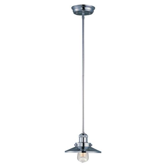 Mini Hi-Bay 1-Light Pendant Stem Hung W/Bulb