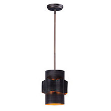 Maxim 38391BZGTGLD - Flow 1-Light Mini Pendant