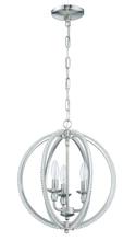 Craftmade 1043C-BNK - 3 Light Mini Chandelier in Brushed Nickel