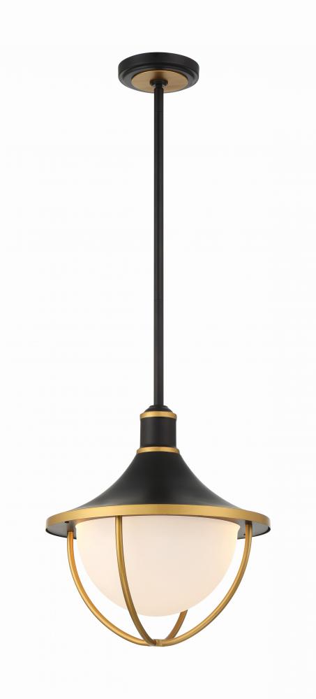 Atlas 3 Light Matte Black + Textured Gold Outdoor Pendant : ATL-705-MK ...