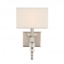 Crystorama CLO-8892-BN - Clover 1 Light Brushed Nickel Sconce