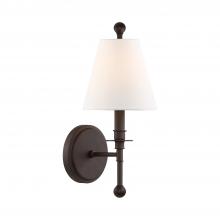 Crystorama RIV-382-DB - Riverdale 1 Light Dark Bronze Sconce