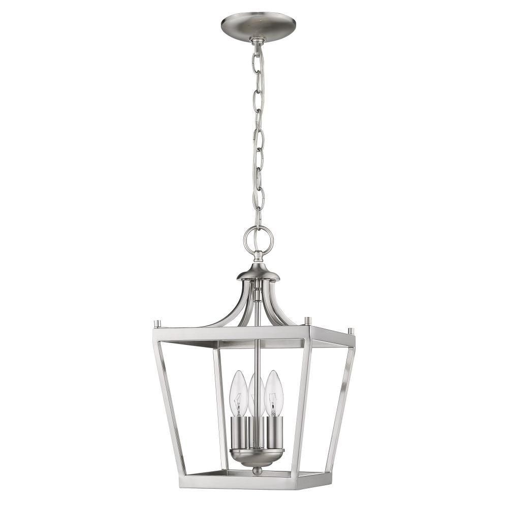 Kennedy 3-Light Satin Nickel Chandelier