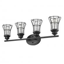 Acclaim Lighting IN41283BK - Piers 4-Light Matte Black Vanity