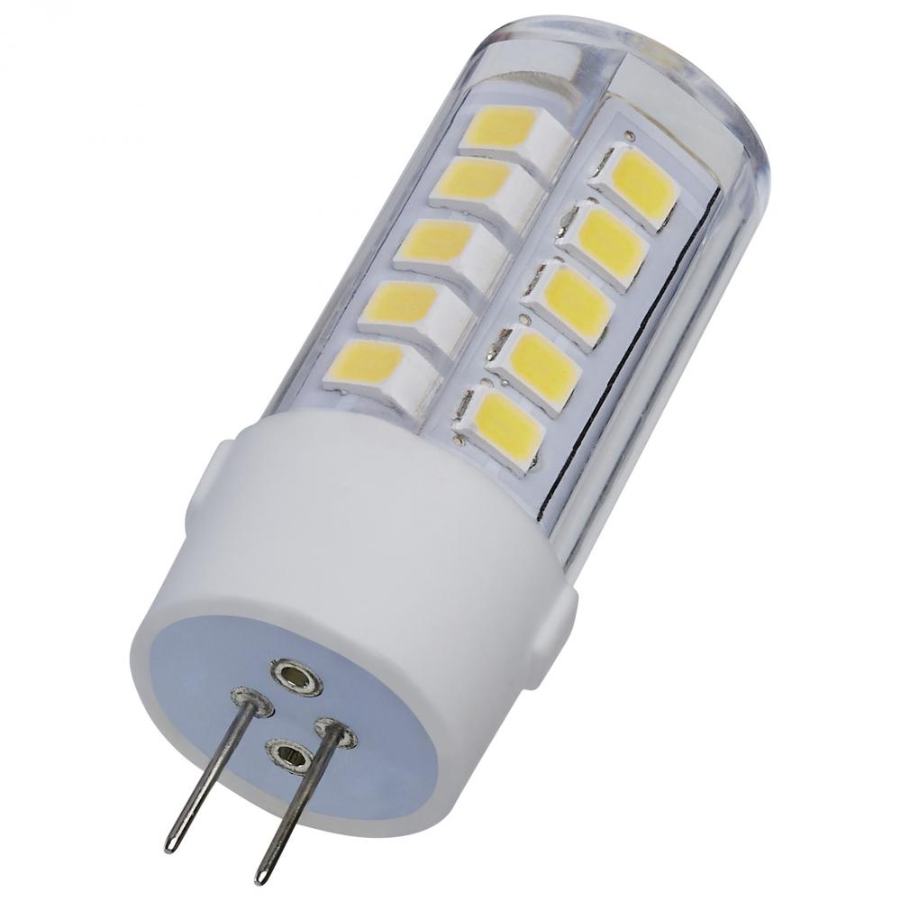 4.5 Watt T6 LED; Clear Finish; Bi Pin G4 Base; 5000K; 12 Volt