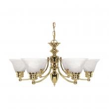 Nuvo 60/357 - EMPIRE 6 LT CHANDELIER