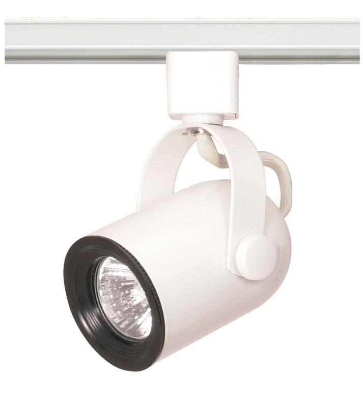 1 Light - MR16 - 120V Track Head - Round Back - White Finish