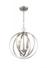 Nuvo 60/7047 - Pendleton - 3 Light Pendant with- Brushed Nickel Finish