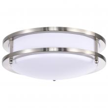 Nuvo 62/1635 - Glamour LED 10 inch; Flush Mount Fixture; Brushed Nickel Finish; CCT Selectable 3K/4K/5K