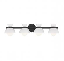 Savoy House Meridian M80076MBK - 4-Light Bathroom Vanity Light in Matte Black