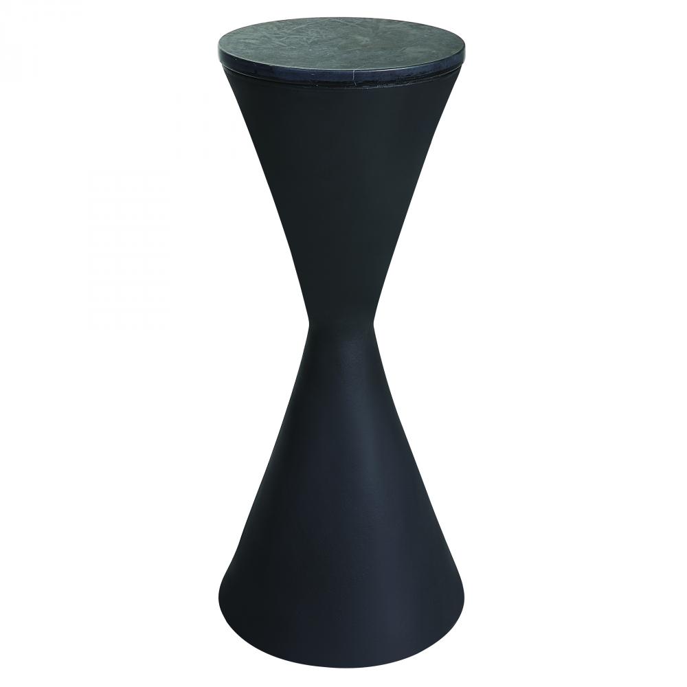 Time's Up Hourglass Shaped Drink Table