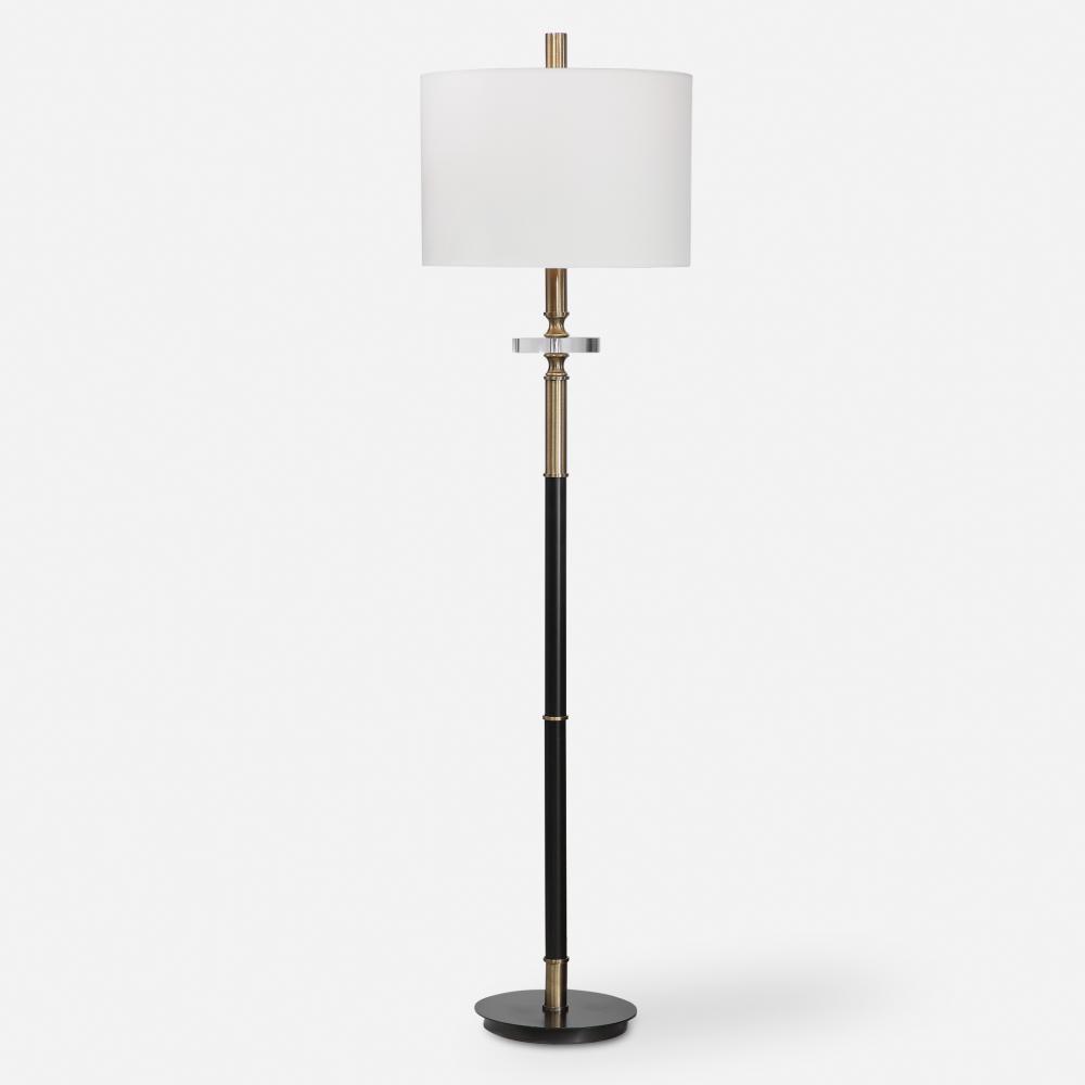 Uttermost Maud Aged Black Floor Lamp